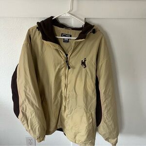 Crable Sportswear Men's Large Fleece-lined Windbreaker Jacket.